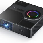 NexiGo Nova Mini, Portable Laser Projector, Google TV w/Netflix, 1080p FHD, 1200 Lumens, 15000:1 Contrast w/SAE, 3D, Auto Setup, 150″ Display, 8W Dolby Audio, Portable for Home & Outdoor