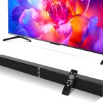 MZEIBO Sound Bar, TV Soundbar 80W with Bluetooth 5.3 Stereo Immersive Sound Detachable 2-in-1 Design for Home Theater Smart TV PC & Music Experience