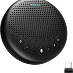 EMEET Conference Speaker and Microphone Luna 360° Voice Pickup w/Noise Reduction/Mute/Indicator USB Bluetooth Speakerphone w/Dongle for 8 People Daisy Chain for 16 Compatible with Leading Software