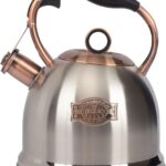 Whistling Stovetop Tea Kettle Food Grade Stainless Steel, Hot Water Fast to Boil for Stove Top-3.0Q