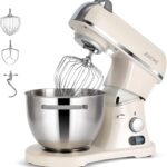 8.4QT Commercial Stand Mixer 800W with NSF Certified and Aluminum Die Casting, Mixers Kitchen Electric Stand Mixer Metal Food Mixer with Stainless Steel 8L Bowl, Dough Hook, Whisk and Beater