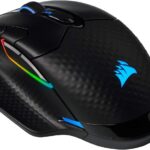 Corsair Dark Core RGB Pro, Wireless FPS/MOBA Gaming Optical Mouse with Slipstream Technology, Black, Backlit RGB LED, 18000 DPI, Optical,CH-9315411-NA