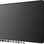 MROCO Mouse Pad [30% Larger] with Anti-fray Stitching, Premium-Textured & Waterproof Computer Mousepad with Non-Slip Rubber Base, Gaming Mouse Mat for Laptop, Office & Home, 8.5 x 11 inch, Black