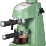 Yabano Espresso Machine, 3.5Bar Espresso Coffee Maker, Espresso and Cappuccino Machine with Milk Frother, Espresso Maker with Steamer (Green)