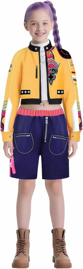 Girls Halloween Outfit Kids Singer Fashion Party Stage Show Clothes