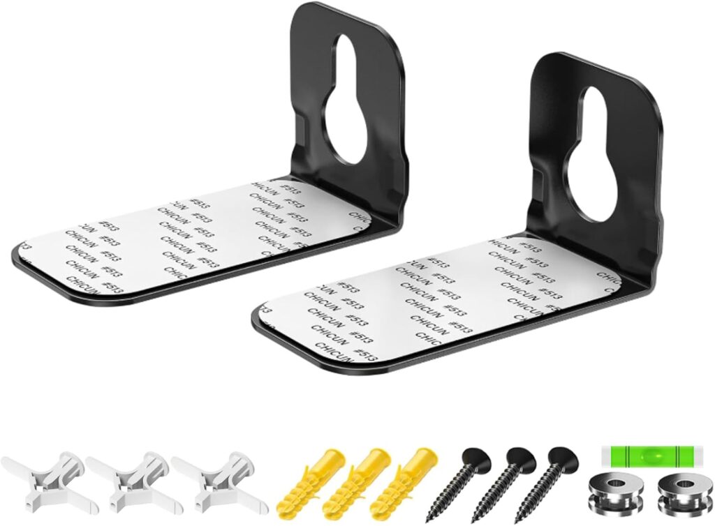 notiela Soundbar Mount Shelf for Samsung, Sony, LG, Vizio, Bose, Onn and More Soundbar Wall Mount Bracket – Sound Bar Mounts Under TV Mounting Bracket
