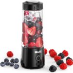 Mulli Portable Blender,USB Rechargeable Personal Mixer for Smoothie and Shakes, Mini Blender with Six Blades for Baby Food,Travel,Gym