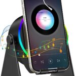 TARKARI Wireless Induction Speaker, 5 in 1 Bluetooth Speaker with Cell Phone Stand, HD Stereo Sound Compatible with iPhone iPad Android Tablet, Birthday Gifts for Women Men Him