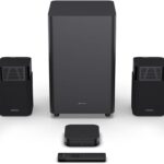 Hisense HT Saturn 4.1.2Ch Sound Bar with Wireless Subwoofer, Dolby Atmos, DTS:X, Bluetooth 5.3, EzPlay, 4K HDMI Pass Through, Roku TV Ready, HDMI/AUX/ARC/Optical/USB, 5 EQ Modes, Hi Concerto