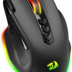 Redragon Wired Gaming Mouse, RGB Backlit Ergonomic Gamer Mouse Up to 8000 DPI, 11 Programmable Buttons & 7 Backlit Modes, Extra Sniper Button, Mouse Gamer for Windows PC Gamers, M614