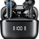 AI Translation Earbuds Real Time, 144 Language Translator Earbuds 3-in-1 Translation Headphones for iPhone and Android with 6 Translation Modes, Translating Device for Travel/Business/Learning, Black