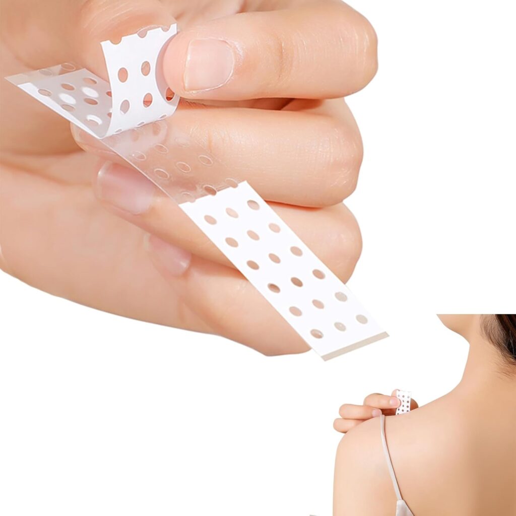 Double-Sided Fashion Tape for Garments, hemlines and necklines, Dress Tape for Closet malfunctions, Skin-Friendly and Non-irritating, Two Models (20pc)