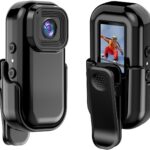 Andoer Mini WiFi Action Camera 1080P 30fps Digital Video Camera with 0.96in LCD Screen Built-in Rechrageable Battery Motion Detection with Magnetic Mount Back Clip Protective Cover