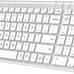 iClever BK10 Bluetooth Keyboard, Universal Bluetooth 5.1 Wireless Keyboard with Number Pad, Ergonomic Design, Multi-Device Compatibility, Stable Connection for Mac, iPad, iPhone, Android, Windows