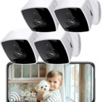 blurams Cameras for Home Security 5GHz, 2K Indoor Camera, Pet Camera with Phone App, AI Motion Detection, 2-Way Audio, Compatible with Alexa&Google Home, 4-Pack