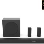 Hisense HS5100 5.1Ch Sound Bar with Wireless Subwoofer, 540W, Dolby Digital Plus, Bluetooth 5.3, EzPlay, Roku TV Ready, DTS: X, HDMI/AUX/ARC/Optical/USB (HS5100, 2024 Model)