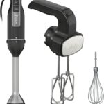 Ninja CI100 Foodi Power Mixer System, 750-Peak-Watt Immersion Blender and Hand Mixer, EasyGlide Beaters, Whisk, Black (Renewed)