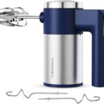 600W Handheld Mixer, 5-Speed Electric Hand Mixer for Baking & Cooking, CX-6641-Blue
