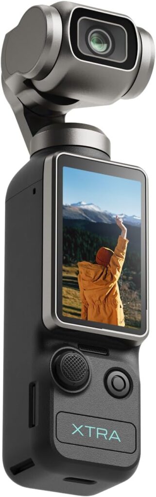 Xtra Muse, Vlogging Camera with 1” CMOS & 4K/120fps Videos, Pocket Camera with 3-Axis Gimbal Stabilizer, Fast Focusing, Face/Object Tracking, Digital Video Camera for Photography, Digital Camera