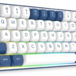 Redragon K717 PRO Custom QMK/VIA Gaming Keyboard, 61 Keys Wireless Programmable Mechanical Keyboard w/60% Compact Layout & 3-Layer Noise Dampening, Custom Linear Switch