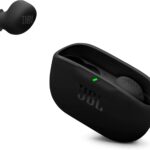 JBL Vibe Buds 2 – True Wireless Noise Cancelling Earbuds Pure Bass Sound & Smart Ambient Technology, 4mics for Crisp, Clear Calls, up to 40Hrs of Playback, IP54 Dust & Water Resistant (Black)