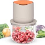 Wireless Electric Food Processor,600ML Electric Food Chopper For Meat,Onions,vegetables,Garlic,Complementary Food, Meat Chopper Blender
