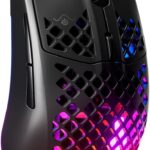 SteelSeries Aerox 3 Wireless – Holey RGB Gaming Mouse – Ultra-lightweight Water Resistant Design – 18K DPI TrueMove Air Optical Sensor- Onyx
