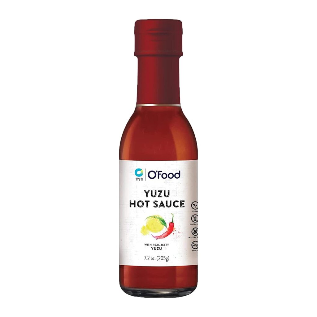 O’food Korean Hot Sauce Variety – [Gochujang] – Authentic Korean Condiment for Cooking, Dipping, BBQ, Noodles & More | Bold, Spicy & Tangy Flavors in Glass Bottle (1 Pack, Yuzu)