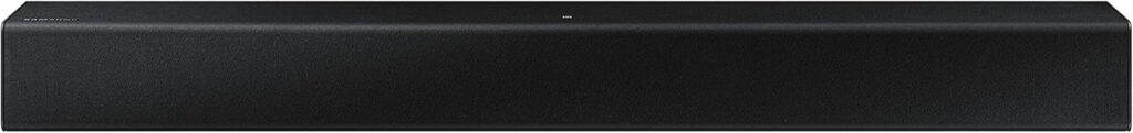 Samsung Dolby Audio/DTS 2.0 Channel Soundbar with Built-in Woofer – Black – Supports Streaming Music via Bluetooth & NFC (HW-T400)