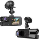 1080P Dual Dash Camera for Car Front and Inside Dashcam Car Security Video Recorder,170°Wide Angle Vehicle Cam,WDR,G-Sensor,2’’ IPS Screen,Loop Recording,Night Vision (Dual Dash Cam Without Card)