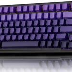 EWEADN GS75 Wireless Mechanical Keyboard ASMR, 75% Gaming Keyboard Gasket Hot Swappable Custom Keyboards with RGB, Knob, PBT Keycaps BT5.0/2.4G/USB-C Creamy Keyboards Purple