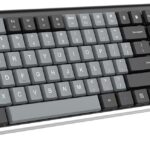 Arteck Mechanical 2.4G USB Wireless Performance Keyboard, Tacktile Quiet Brown Switches, Stainless Steel Low Profile for PC/Desktop/Laptop/TV and Windows 11/10 Built in Rechargeable Battery Black