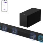 ULTIMEA 5.1CH Surround Sound Bar with Subwoofer, Dolby Atmos, VoiceMX, BassMX, APP, 300W Soundbar for Smart TV, Home Theater Surround Sound System for TV, BT 5.4, Poseidon M60 (2025 Model)