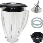 6 Cup Blender Glass Jar with Blade, Blender Replacement Parts for Aspas Para Licuadora Oster Osterizer (NOT fit Pro, Master or Versa models)