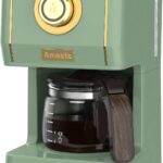 Amaste Drip Coffee Maker, Coffee Machine with 25 Oz Glass Coffee Pot, Retro Style Coffee Maker with Reusable Filter & Three Brewing Modes, 30minute-Warm-Keeping, Matcha Green