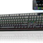 AULA F108 PRO – Wireless Mechanical Keyboard with Screen & Knob,Full Size Keyboard with 8000mAh Battery,Pre-lubed Switches,Side Printed PBT Keycaps,RGB Backlit Hot Swappable Custom Gaming Keyboards