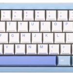 EPOMAKER HE65 MEC Wireless Mechanical Keyboard with Screen and Knob, 2ms Latency, RGB Backlight, Gasket Mount, Hot Swappable, N-Key Rollover (BlueWhite)