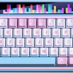 x Aula AMG65 Mechanical Gaming Keyboard w/Dual Screen, 65% Wireless Small Custom Keyboard RGB,Bluetooth/2.4G/Wired, Rapid Trigger, Hot Swappable for Windows Laptop PC Mac – Pink/Blue