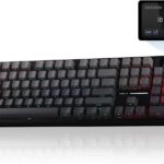 EPOMAKER X Aula F108 PRO Wireless Gaming Keyboard with Screen, 8000mAh Battery, 104 Hot-Swappable and Programmable Keys and Knob, RGB Backlight, for Mac/PC/Android (Black Gradient)