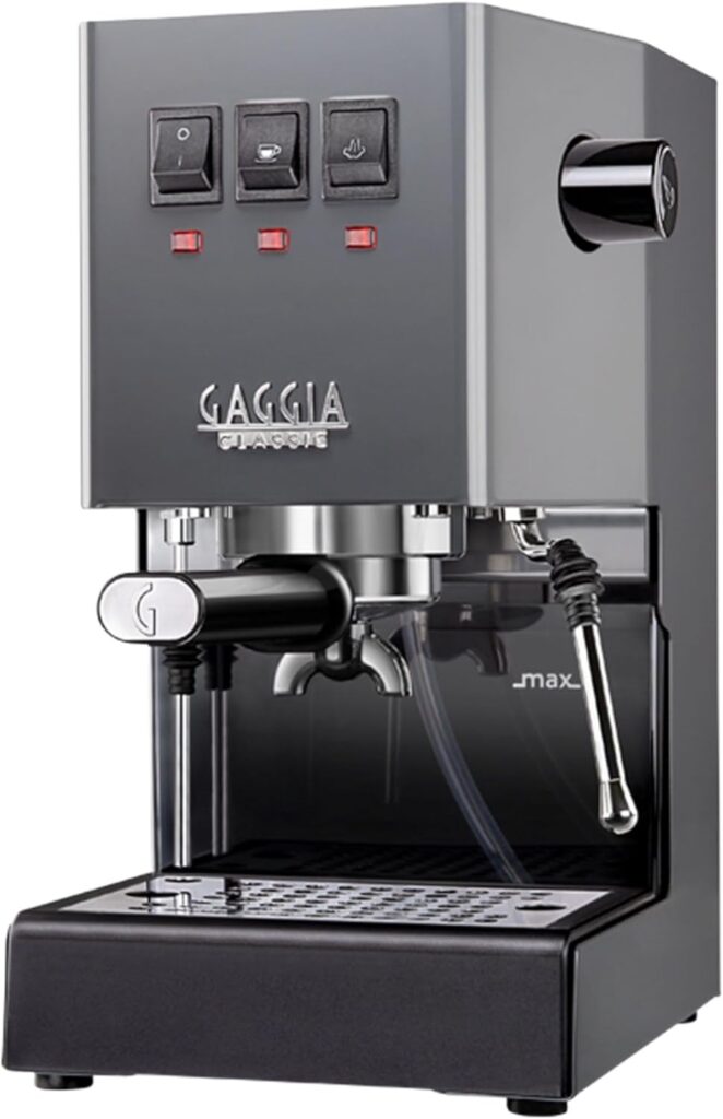 Gaggia RI9380/51 Classic Evo Pro Espresso Machine, Industrial Grey, Small