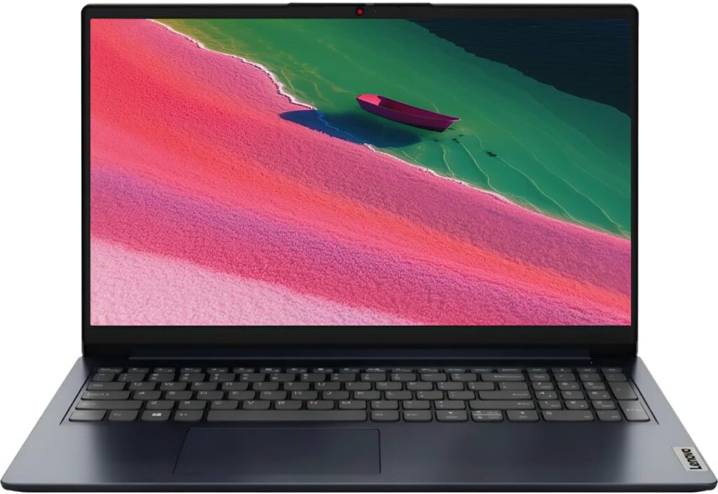 Lenovo IdeaPad 1 Laptop, 15.6″ FHD (1920×1080) Touchscreen IPS Display, AMD Ryzen 5 7520U, 4-Core, 8GB LPDDR5 RAM, 256GB SSD, HDMI, Abyss Blue, Windows 11 Home, TWE 64GB Micro SD Card