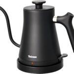 Electric Gooseneck Kettle, 304 Stainless Steel Coffee Kettle, Auto Shutoff Anti-dry Protection, Classic Pour-over Coffee & Tea,Matte Black 1.0L-1200W Fast Boiling Water Boiler by YUIOASE