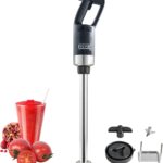 VEVOR Commercial Immersion Blender, 750W 20″ Heavy Duty Hand Mixer, Variable Speed Kitchen Stick Mixer with 304 Stainless Steel Blade, Multi-Purpose Portable Mixer for Soup, Smoothie, Puree, Baby Food