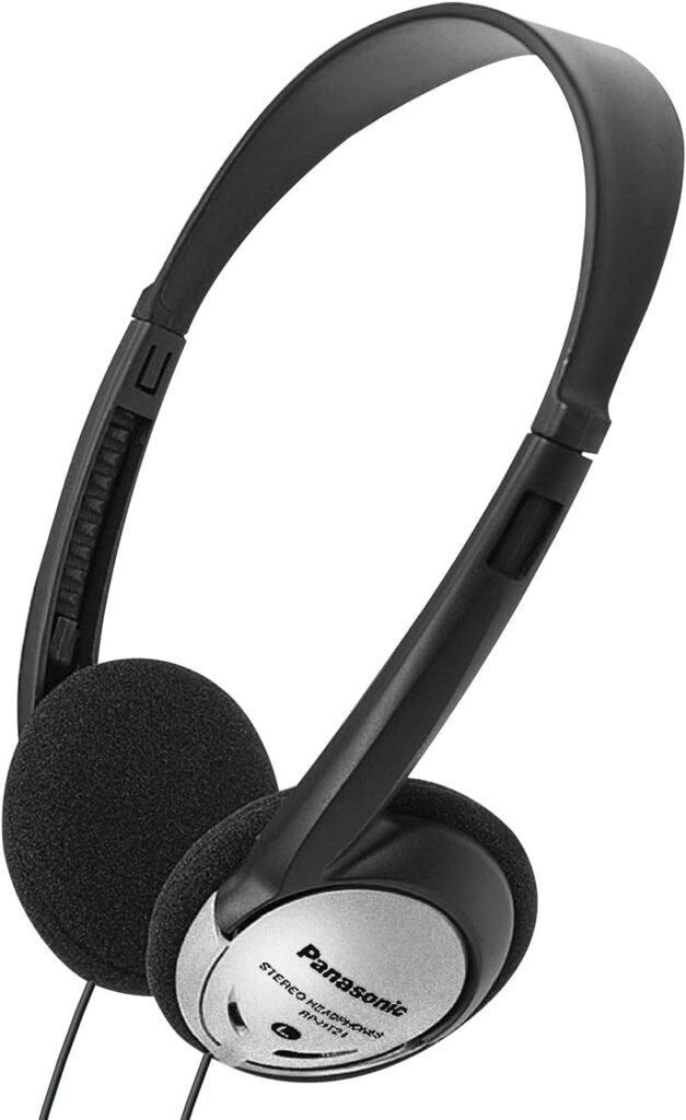 Panasonic RP-HT21 Lightweight Headphones with XBS, 16Hz-22kHz Frequency, 16 Ohm Impedance, Wired Connectivity