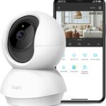 Tapo TP-Link 2K Pan/Tilt Security Camera for Baby Monitor, Dog Camera w/Motion Detection and Tracking, 2-Way Audio, Night Vision, Cloud &SD Card Storage, Works w/Alexa & Google Home C210