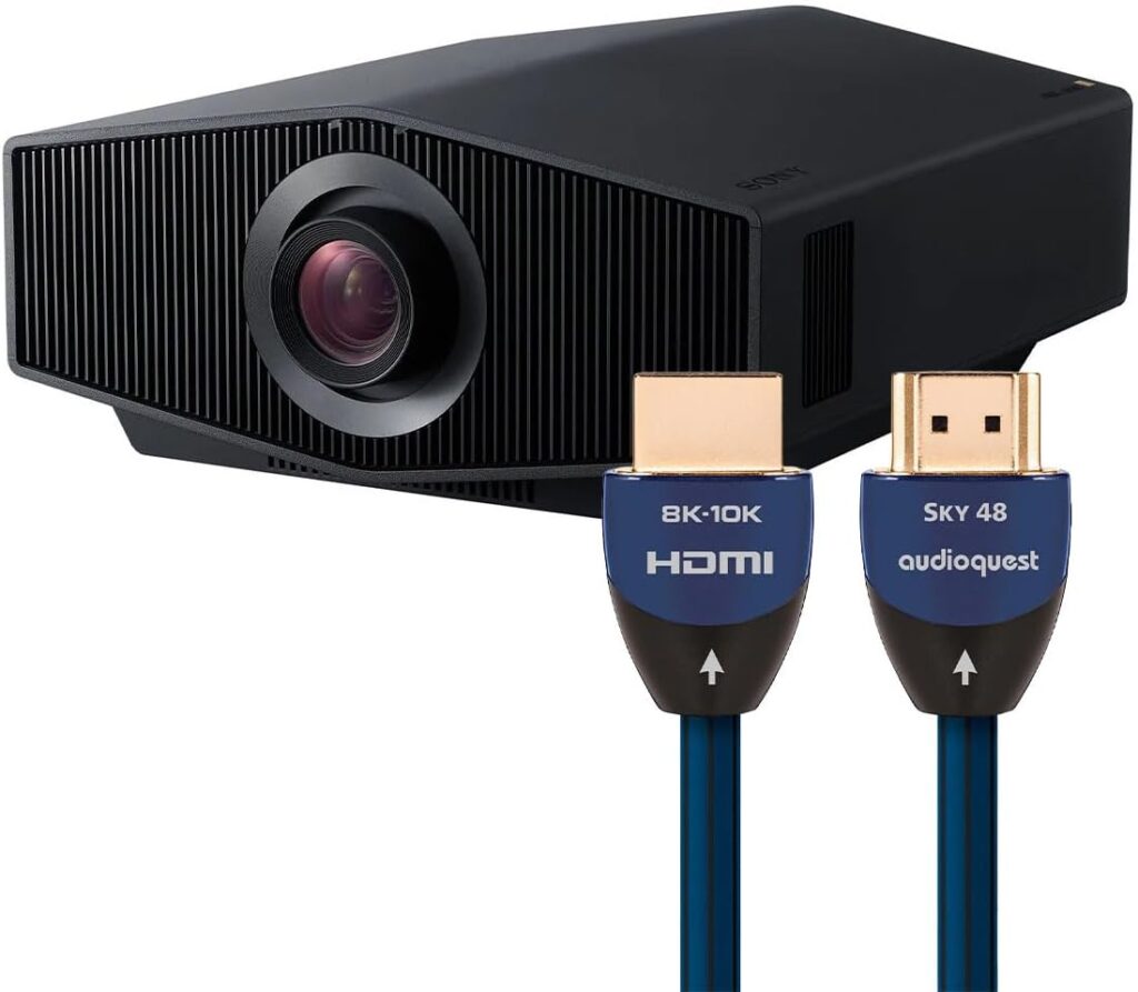 Sony VPL-XW8100ES 4K Laser Projector with AudioQuest SKY 3m HDMI Cable (Black)