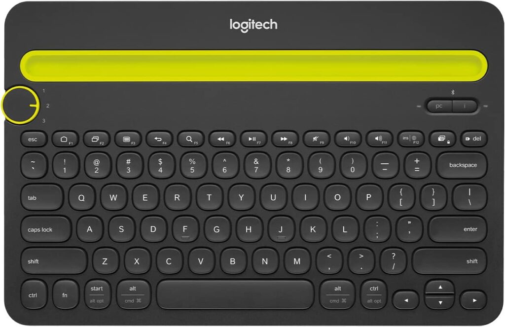 Bluetooth Multi-Device Keyboard K480 – Switch typing between your computer, phone, and tablet