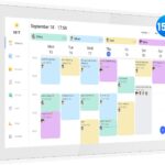 Digital Calendar, 15.6 Inch Wall Planner Electronic Calendar & Chore Chart, Smart Touchscreen Interactive Display for Family Schedules, Great for Organizing Your Routines, Wall & Desk Mountable