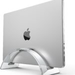 Acrylic Vertical Laptop Stand for Desk,Acrylic Invisible Desktop Notebook Dock,Vertical Laptop Holder Space-Saving Organizer for All MacBook, Surface, Samsung, HP, Dell