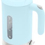OVENTE 1.8L Electric Kettle, 1500W Fast Boiling Heater for Coffee or Tea, BPA Free, Easy to Fill Lid, Water Level Window, Auto Shut-Off, Boil-Dry Protection and Removable Filter, Blue KP413LBL